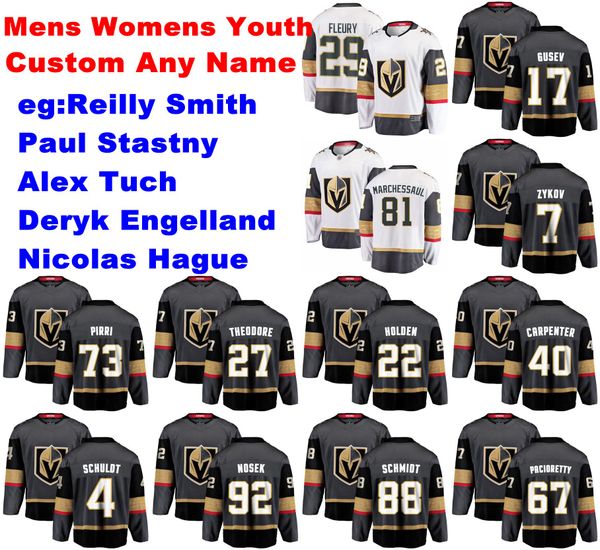 vegas golden knights jerseys reilly smith jersey nicolas hague paul stastny deryk engelland paul stastny ice hockey jerseys custom mens, Black;red